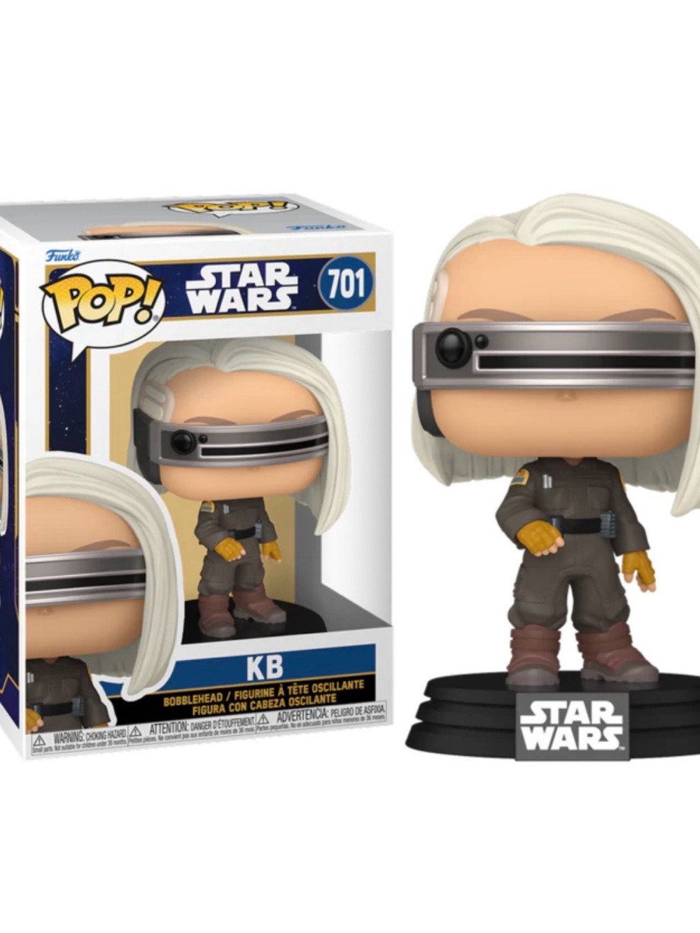 Funko KB Vinyl Figure - White Hair, Gray Outfit, Yellow Gloves